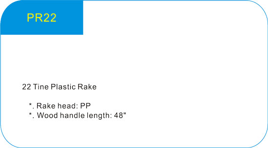   22 Tine Plastic Rake